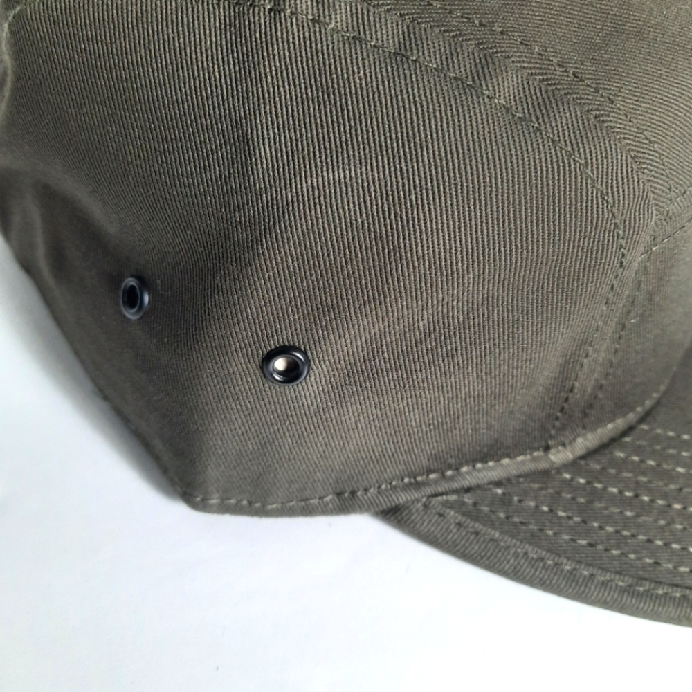 NEW Miami Hurricanes U Logo 5 Panel Camper Strapback Hat DARK OLIVE GREEN - Picture 5 of 5